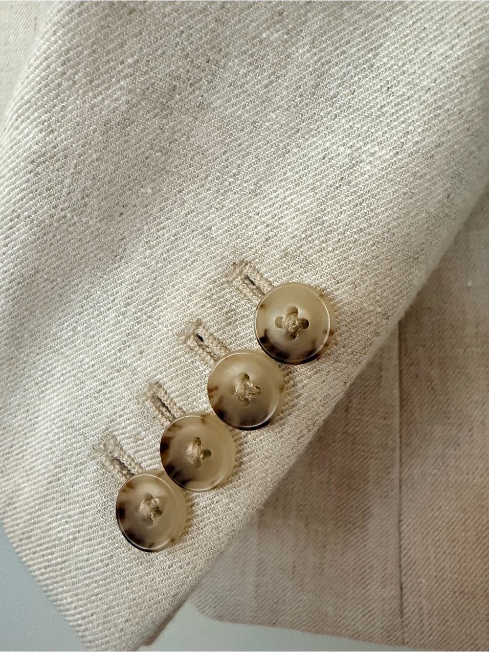 J. Crew Pale Linen Single-Button Blazer - Picture 6 of 9